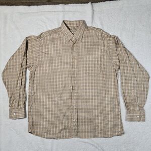 Burberry Beige Plaid Casual Shirt